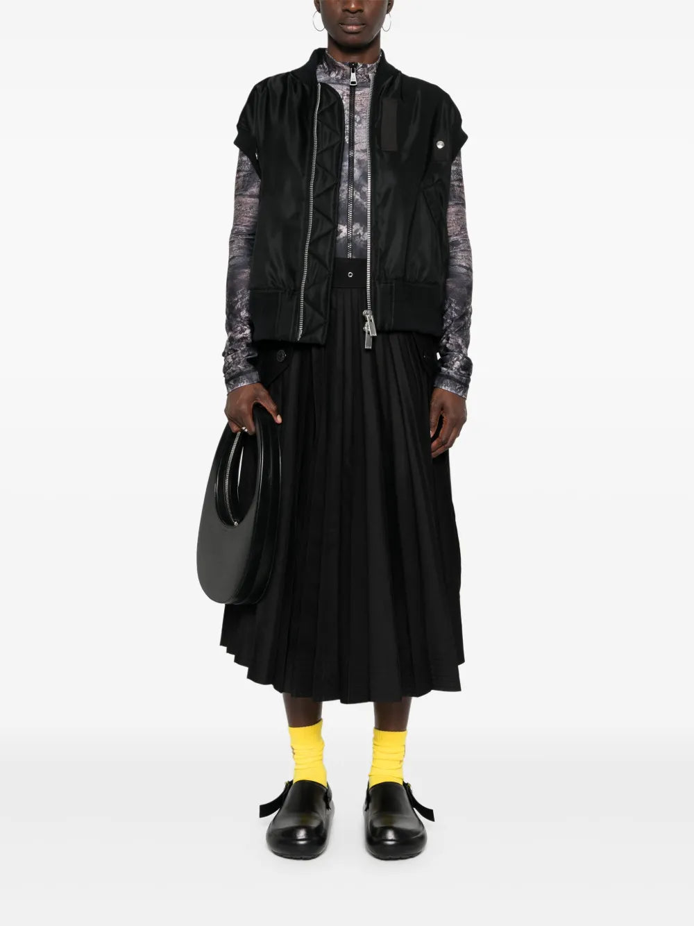 Textured Pleated Gilet