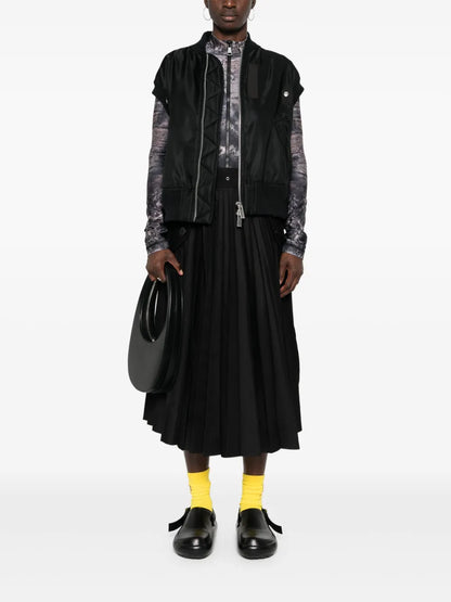 Textured Pleated Gilet
