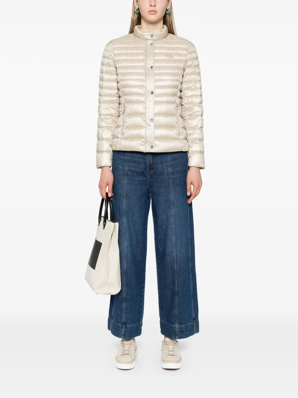 Mock-Neck Down Jacket