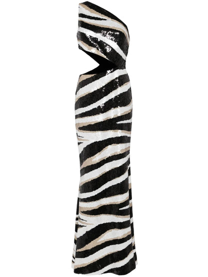 Asymmetric Sequin Dress