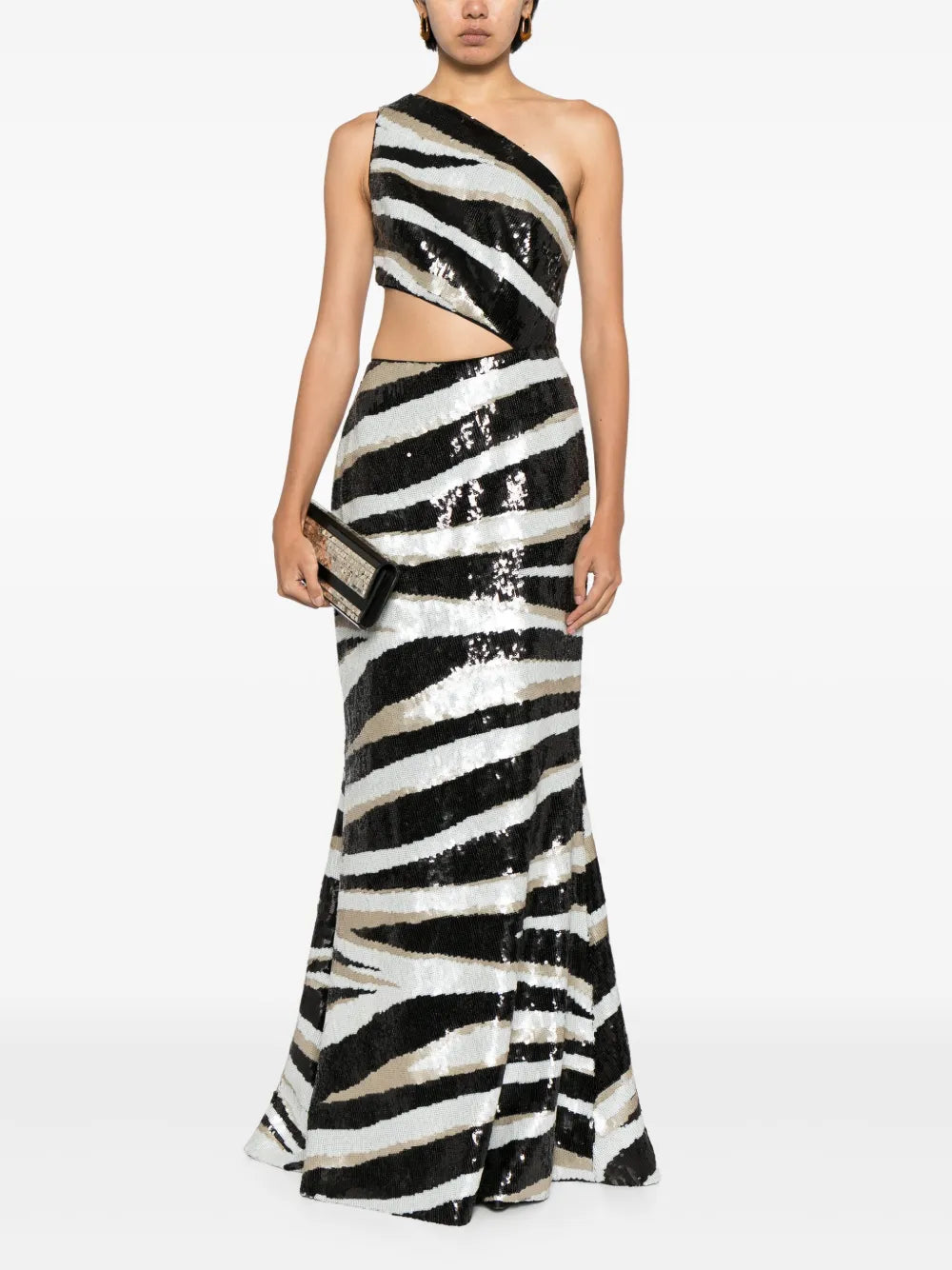 Asymmetric Sequin Dress