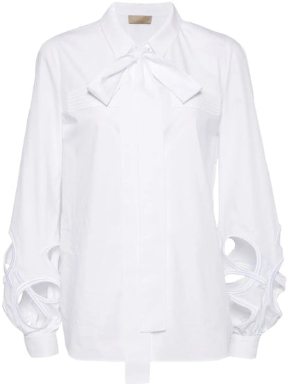 Cut-Out Cotton Shirt