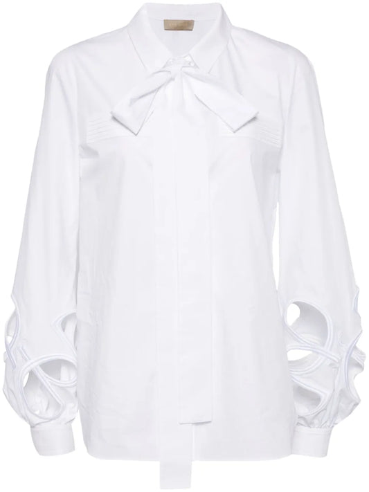 Cut-Out Cotton Shirt