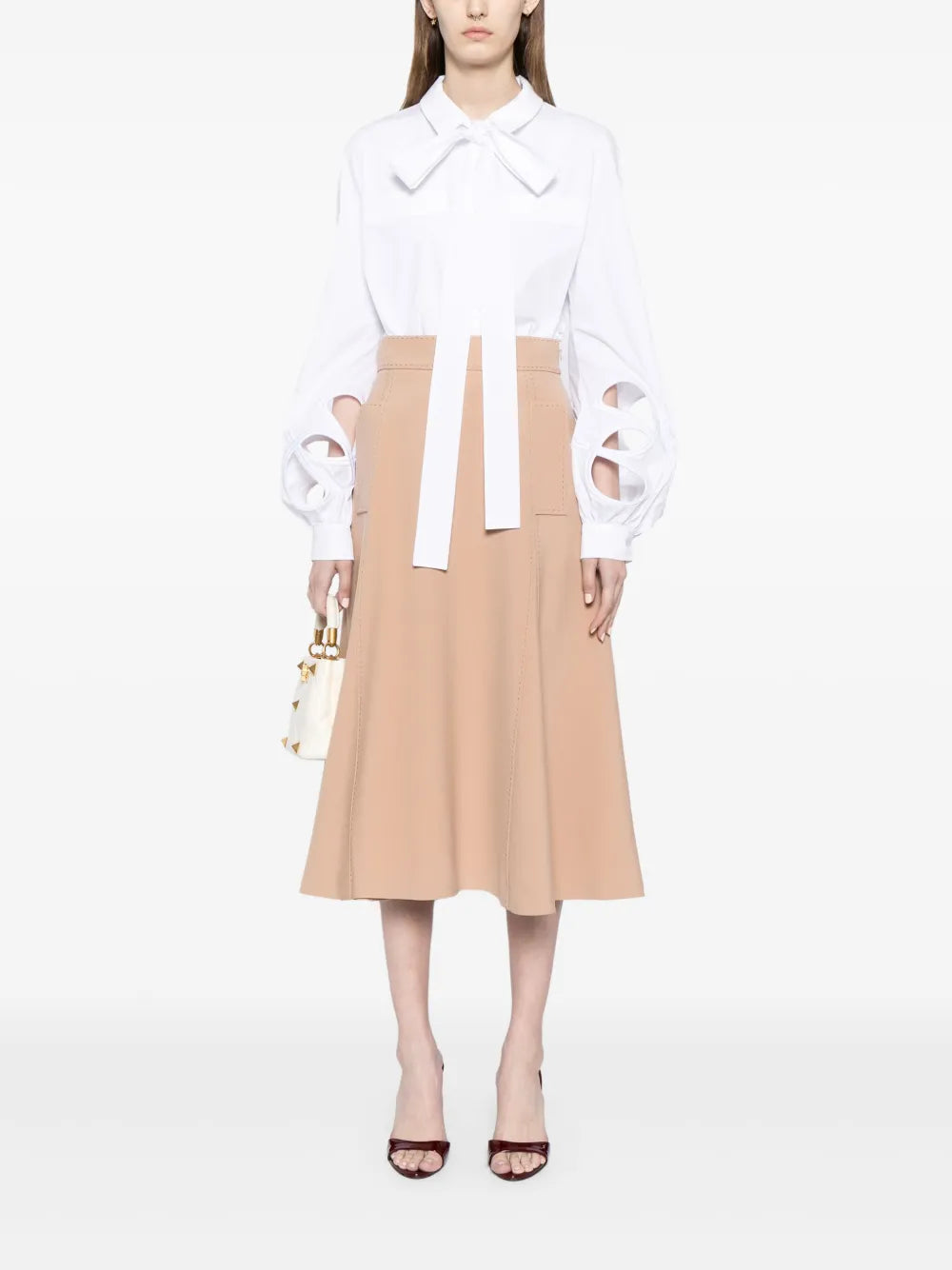 Cut-Out Cotton Shirt
