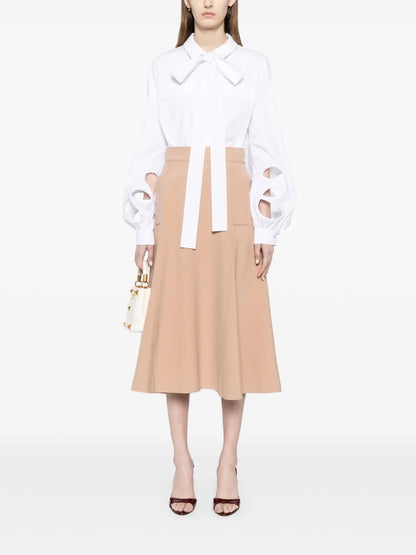 Cut-Out Cotton Shirt