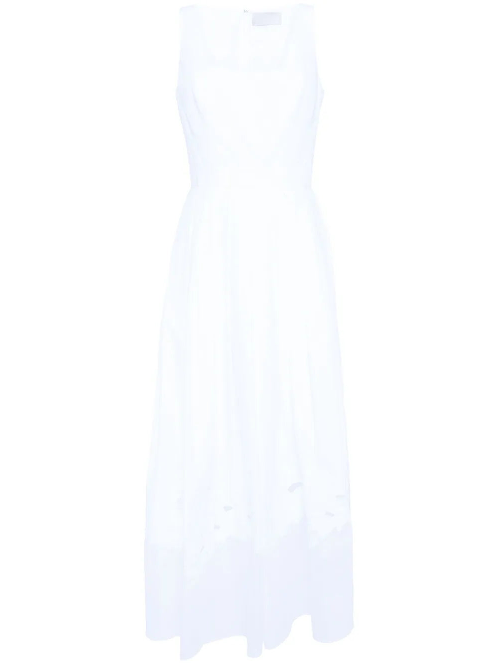 Embroidered Pleated Dress