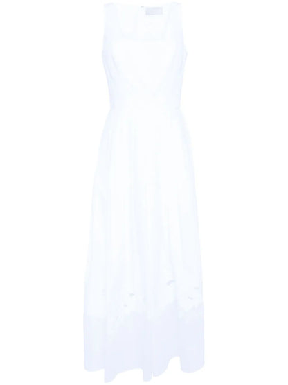 Embroidered Pleated Dress