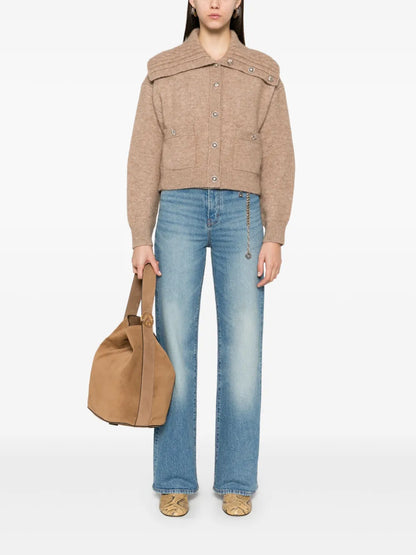 Chain-Link Belt Jeans