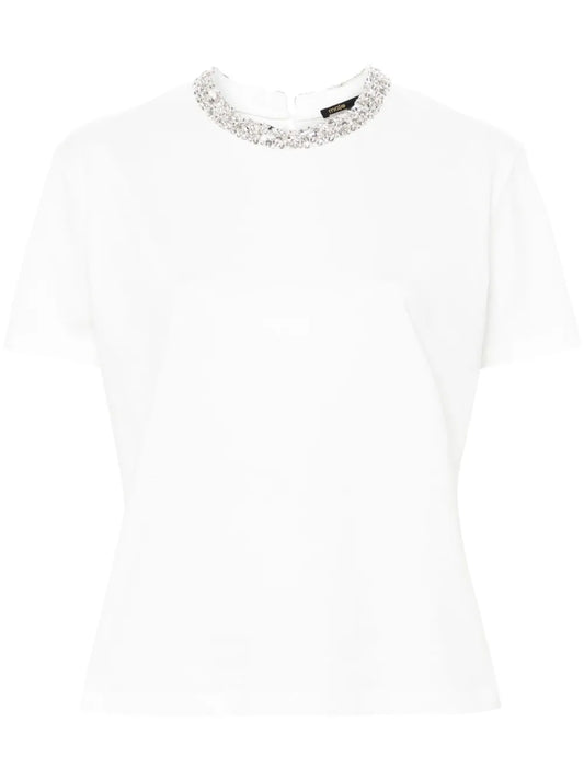 Crystal-Embellishment T-Shirt