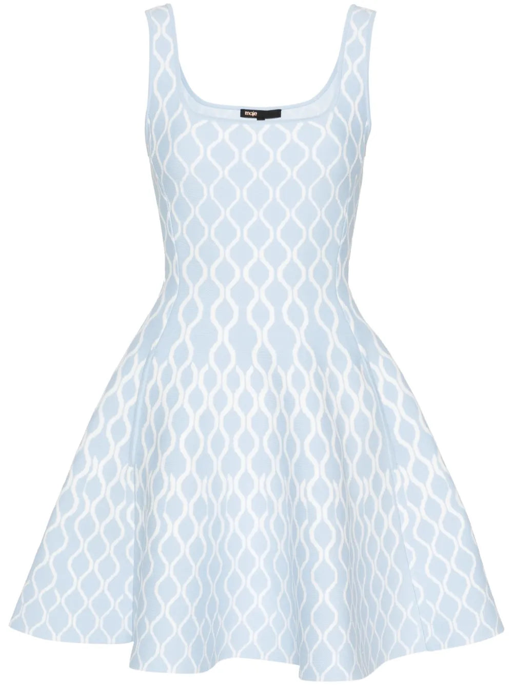 Patterned-Jacquard Mini Dress