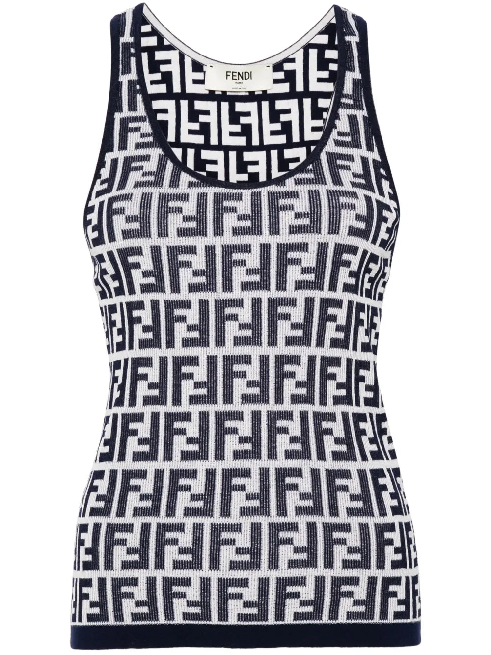 Ff-Jacquard Knitted Top