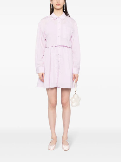 Crinkled Two-Piece Dress Set