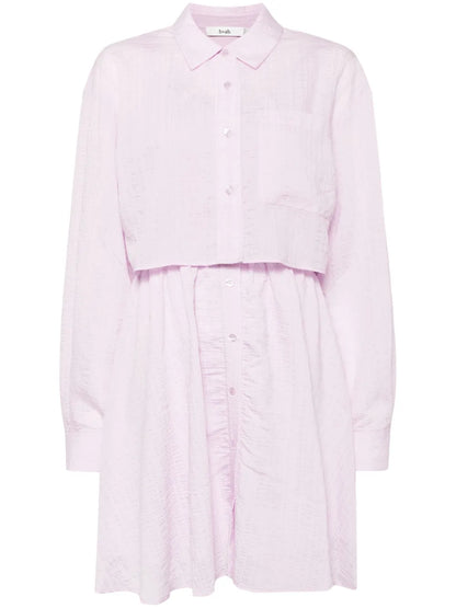 Crinkled Two-Piece Dress Set