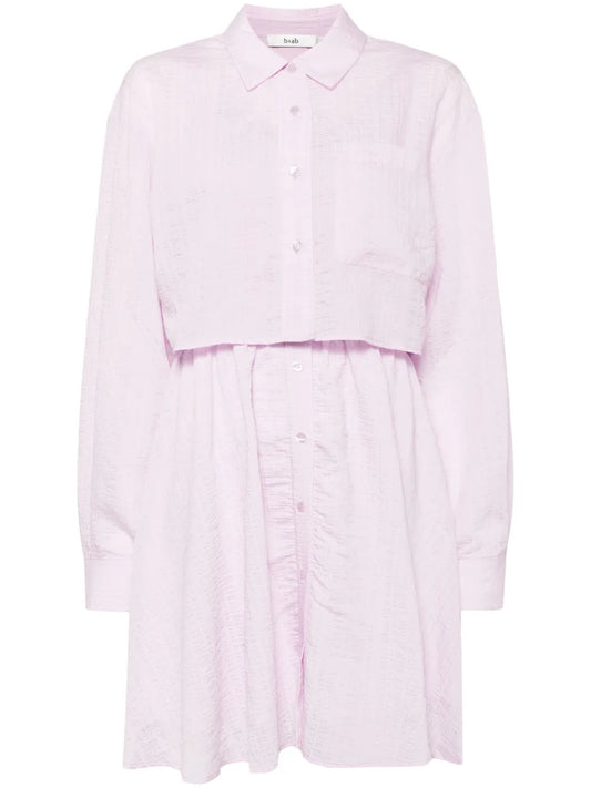 Crinkled Two-Piece Dress Set