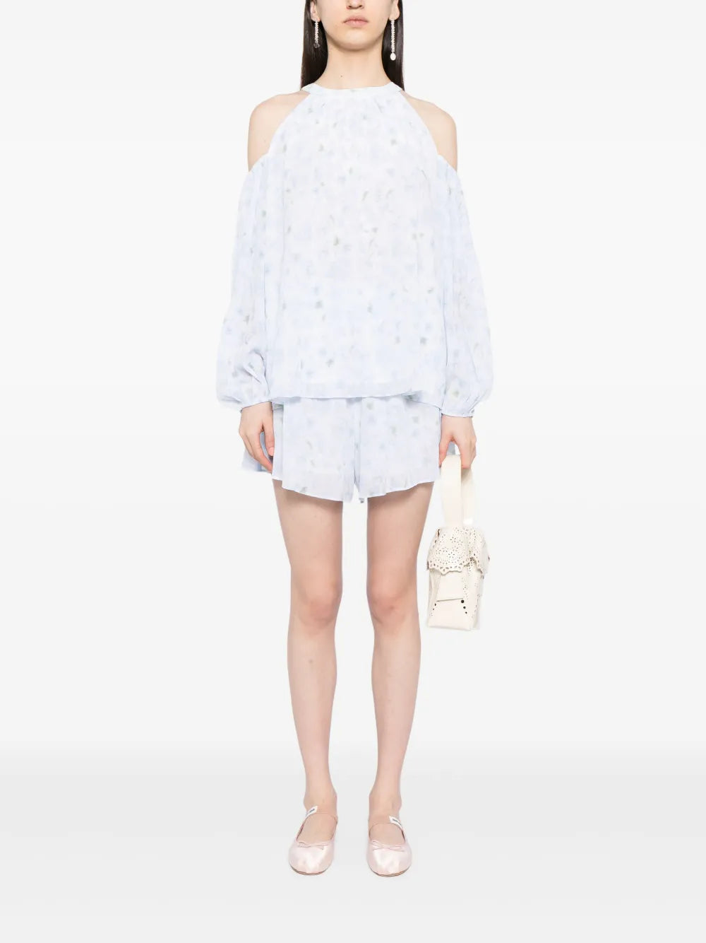 Floral-Print Shorts Set