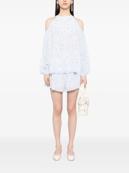 Floral-Print Shorts Set