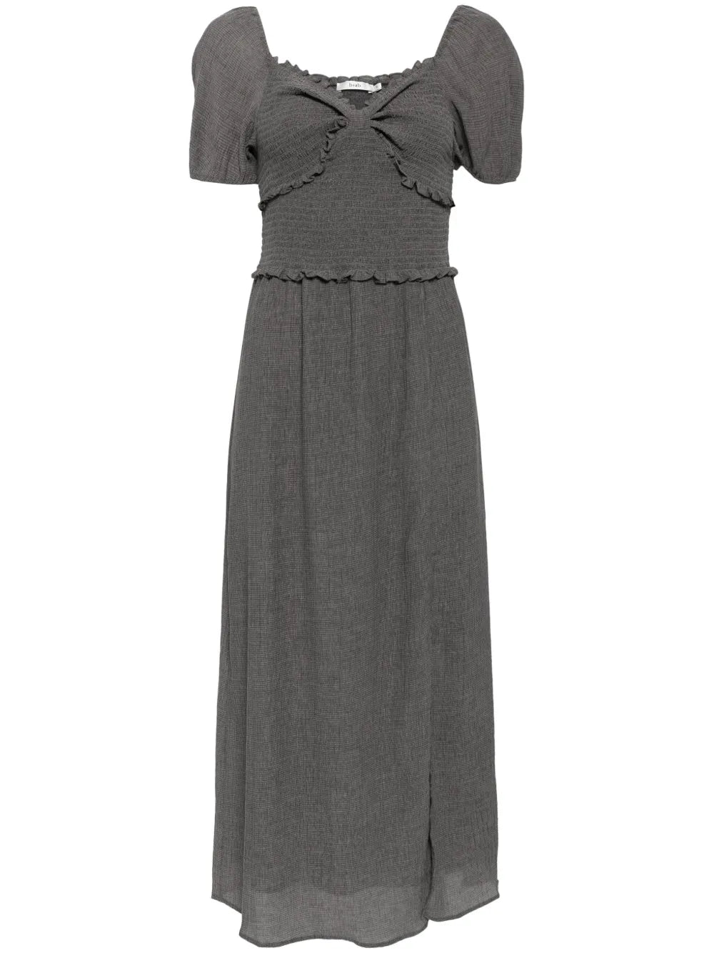 Ruffle-Detailing Midi Dress