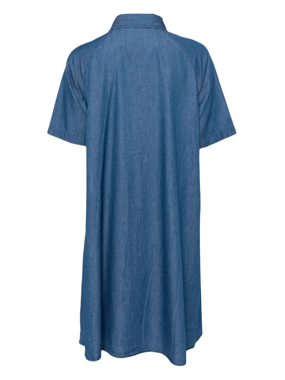 Logo-Patch Denim Shirt Dress