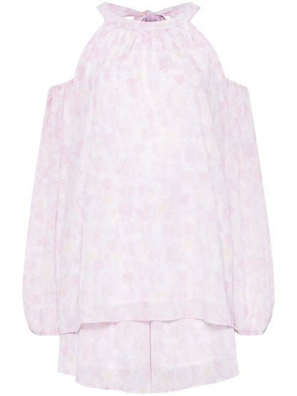 Floral-Print Shorts Set