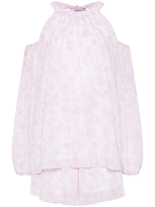 Floral-Print Shorts Set