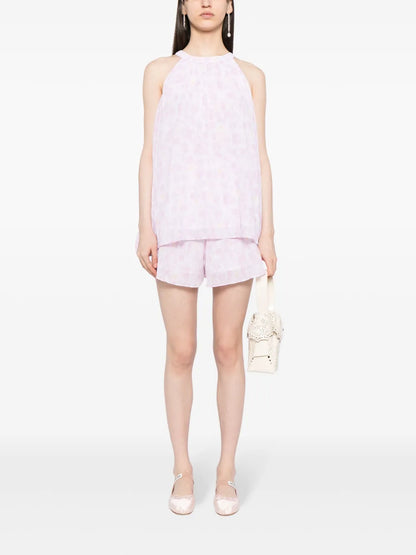 Floral-Print Shorts Set