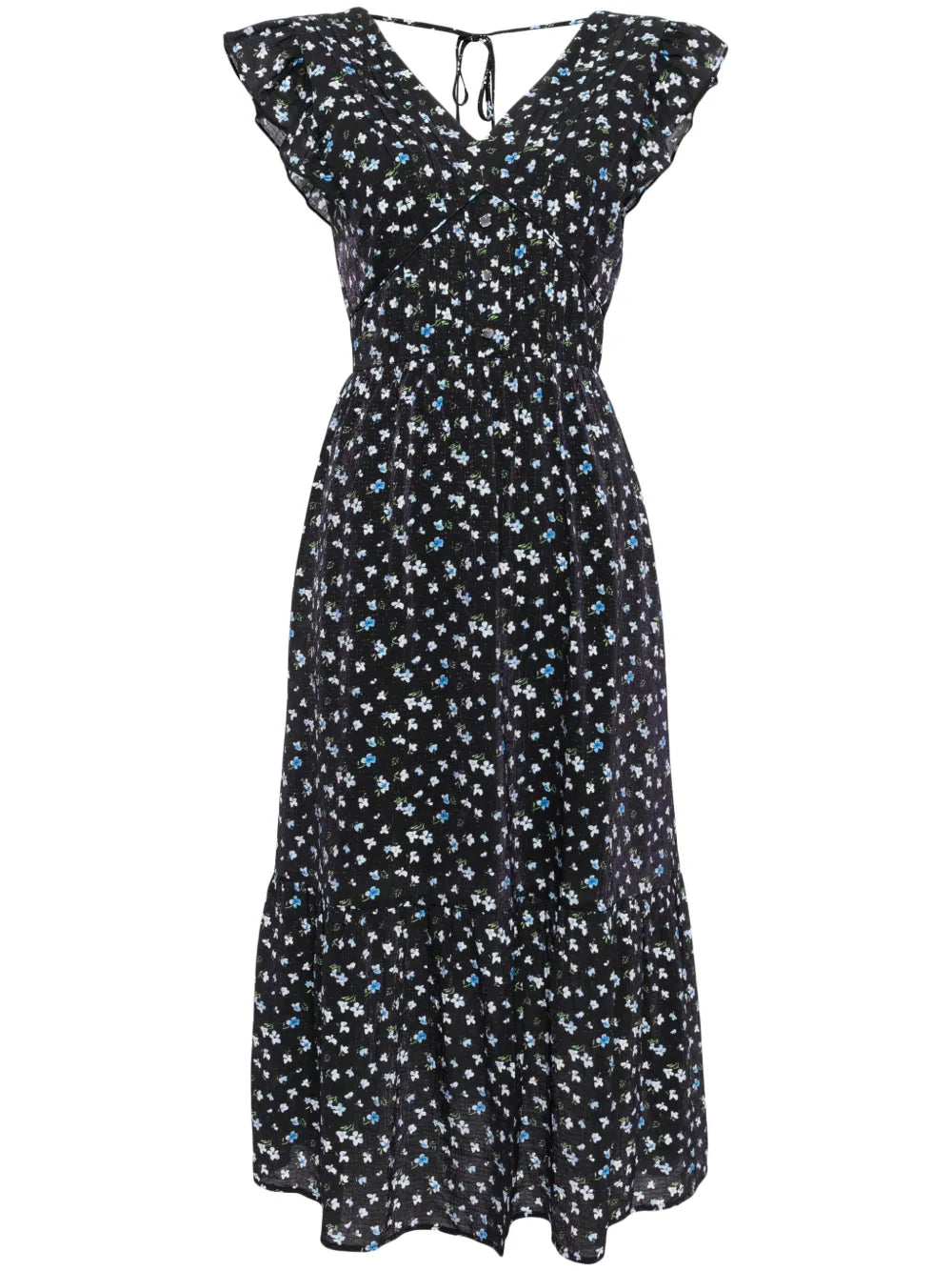 Floral-Print Midi Dress