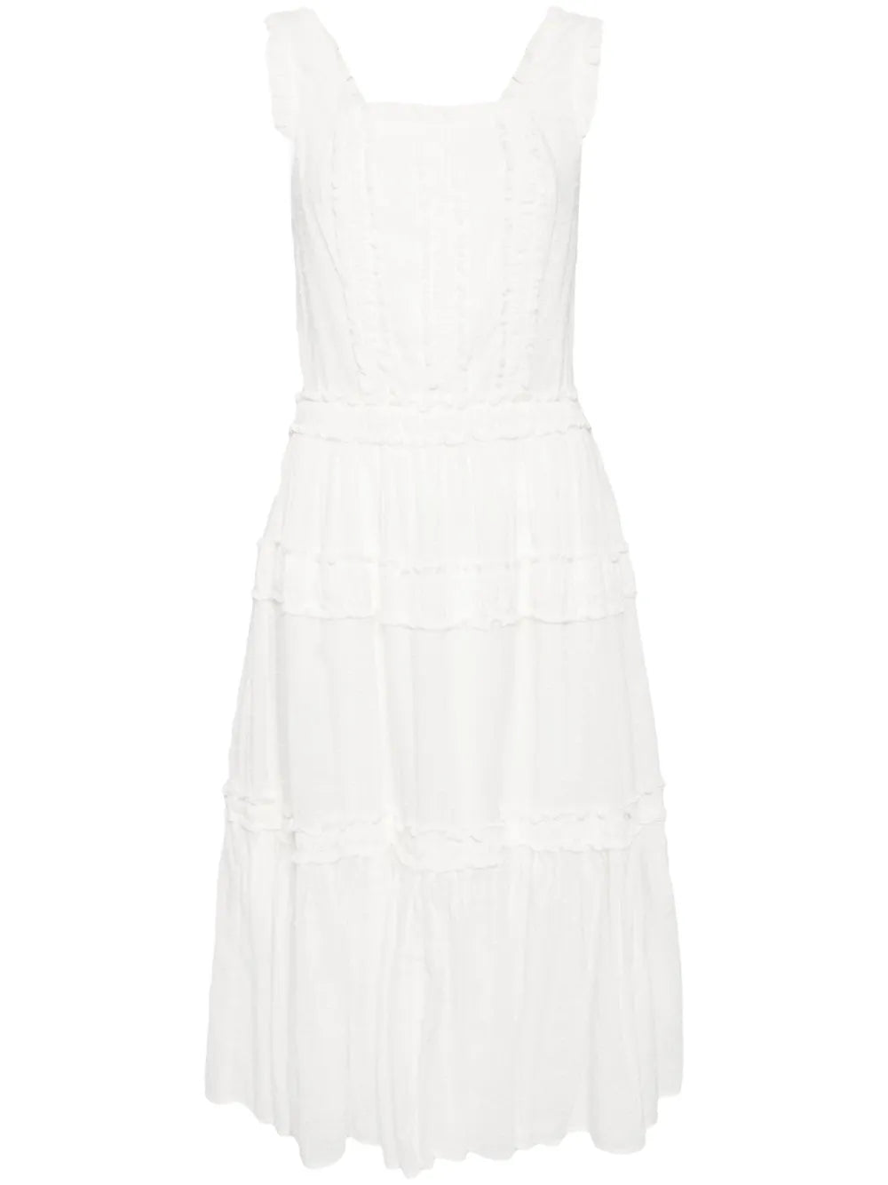 Polka Dot Cotton Midi Dress