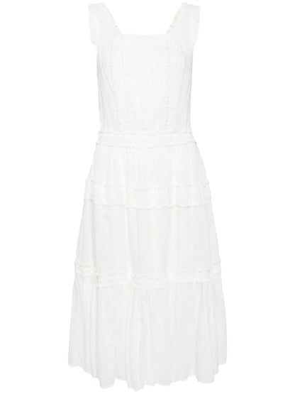 Polka Dot Cotton Midi Dress