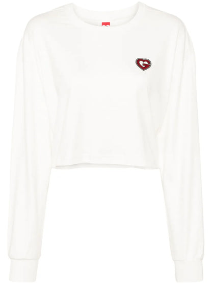 G-Heart Cropped Cotton T-Shirt