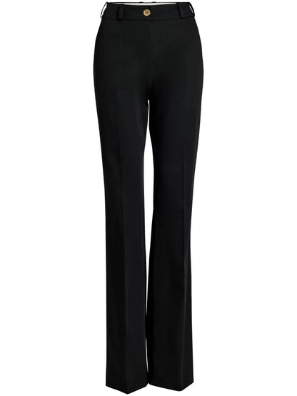 Organic-Cotton Flared Trousers