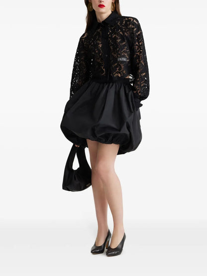 Cropped Lace Shirt
