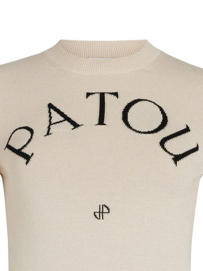 Logo-Jacquard Knitted Top