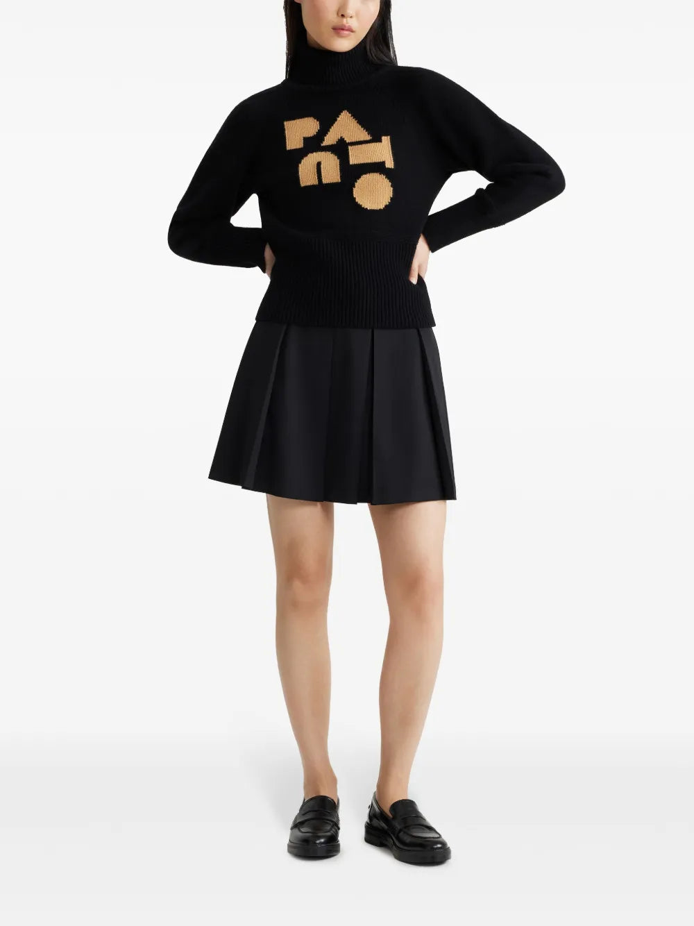 Pleated Mini Skirt