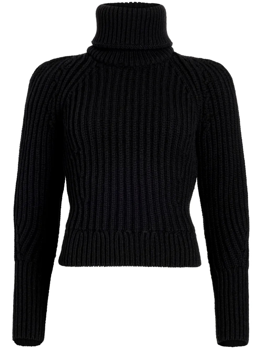 Ribbed Roll-Neck Sweater