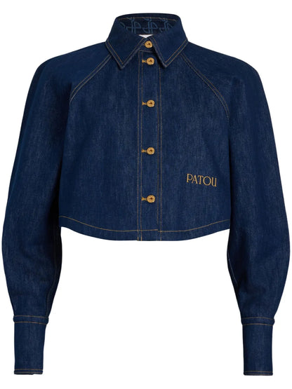 Cropped Denim Shirt