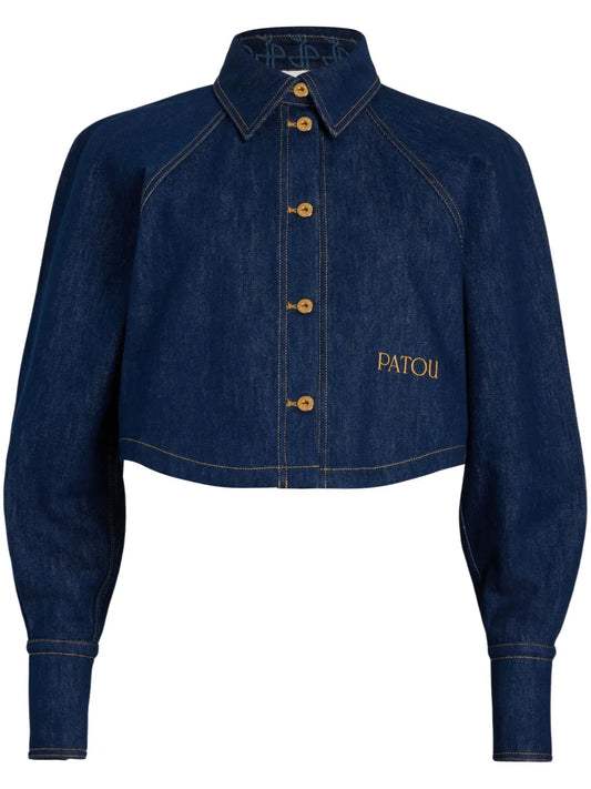 Cropped Denim Shirt