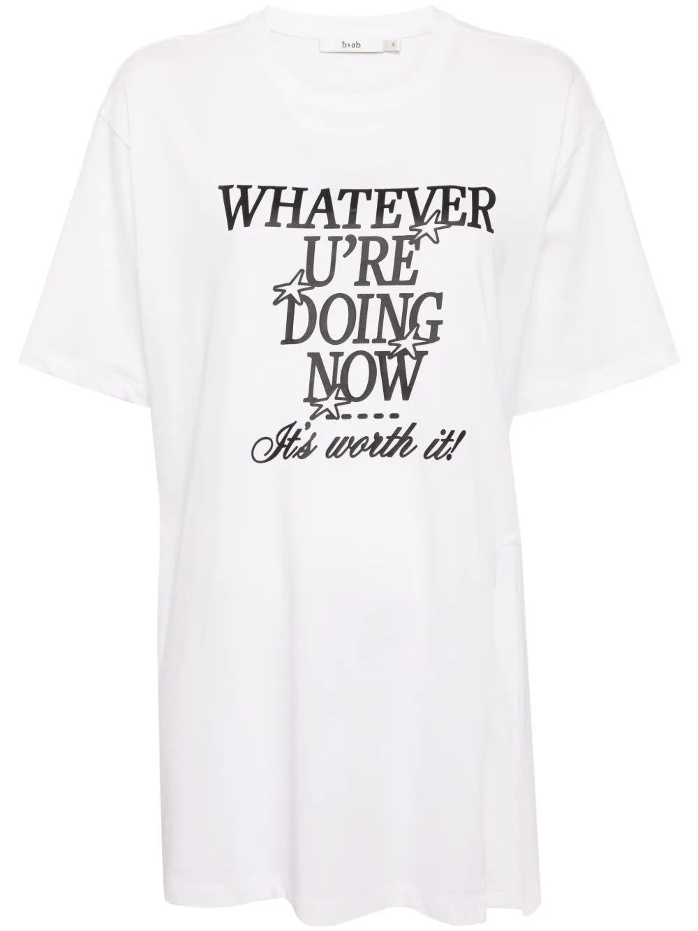 Slogan-Print Cotton T-Shirt