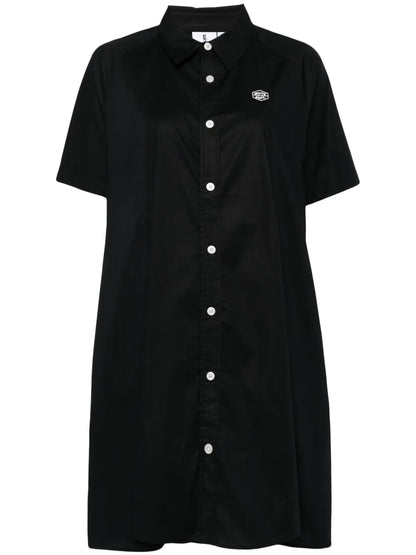 Logo-Embroidered Poplin Shirt Dress