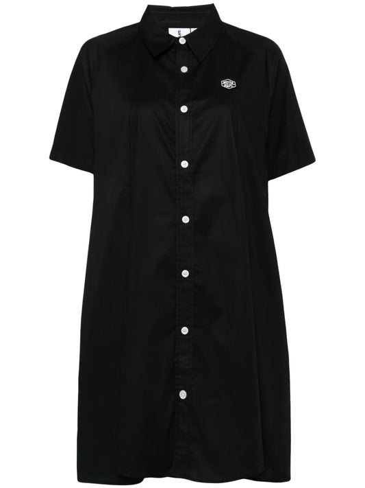 Logo-Embroidered Poplin Shirt Dress
