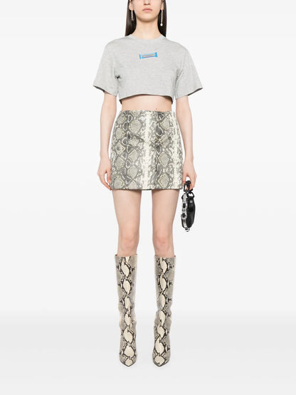 Logo-Print Cropped T-Shirt