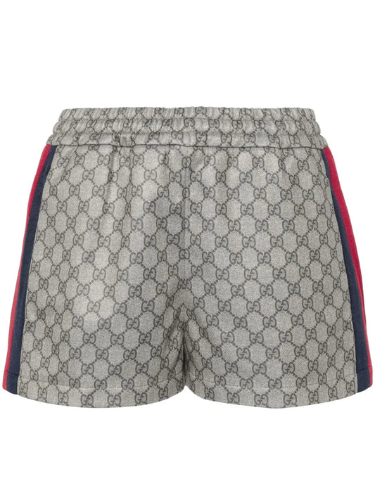 Web-Stripe Logo-Motif Shorts