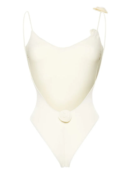 Ashar Floral-Appliqué Swimsuit