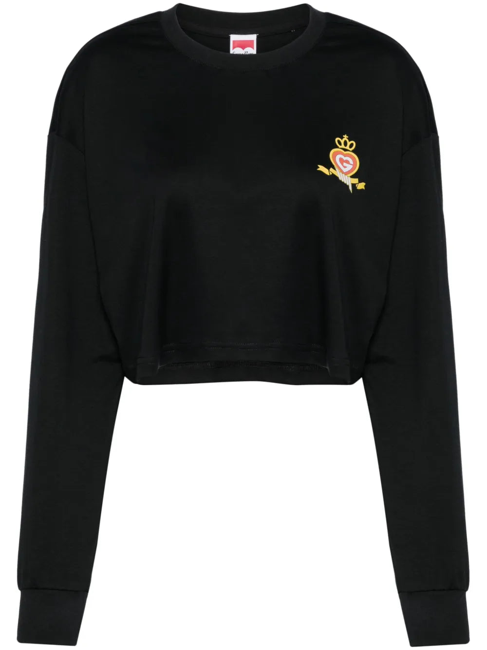 Logo-Print Cropped Sweatshirt
