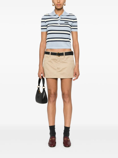 Logo-Appliqué Mini Skirt