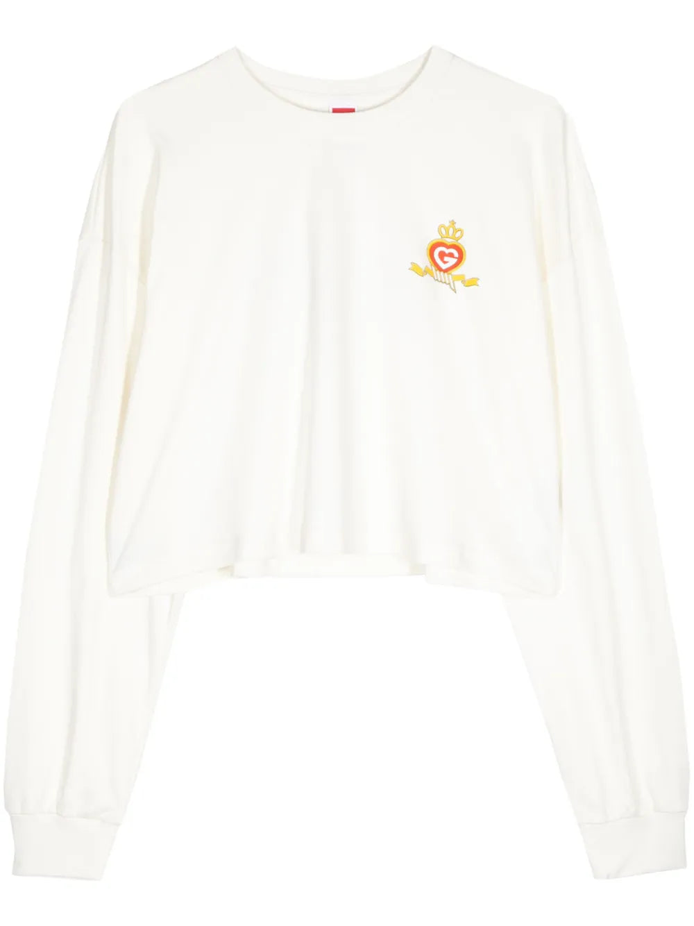 Logo-Print Cropped Sweatshirt