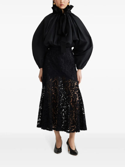 Lace Mermaid Midi Skirt