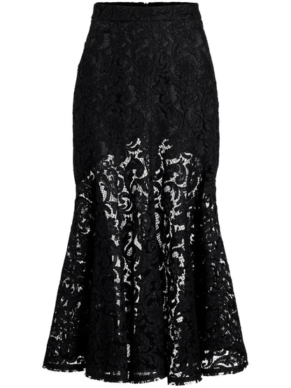 Lace Mermaid Midi Skirt