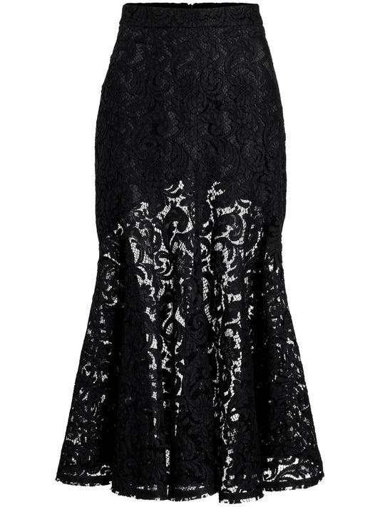 Lace Mermaid Midi Skirt
