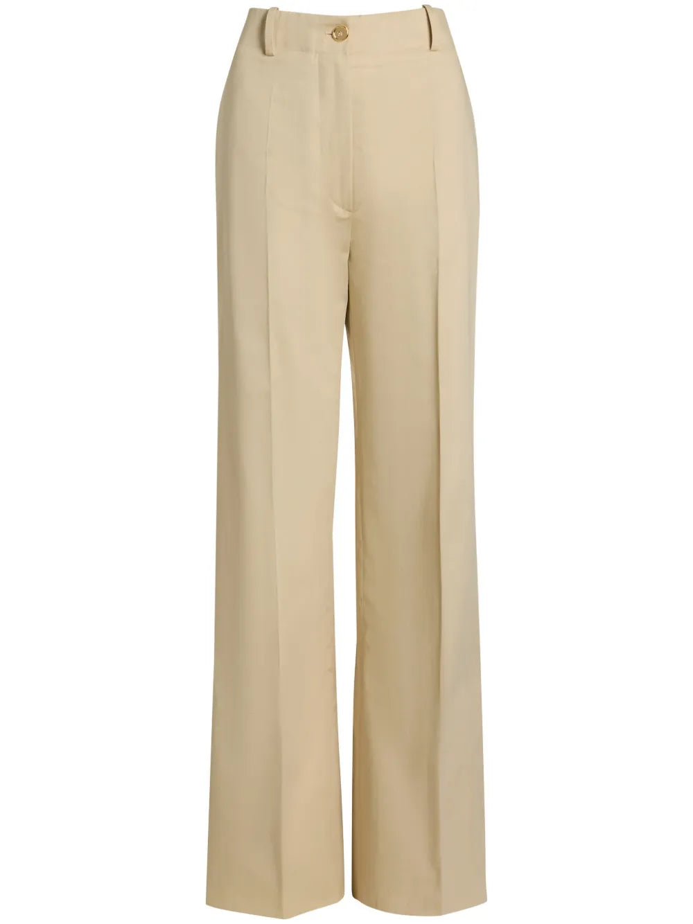 Organic-Cotton Flared Trousers