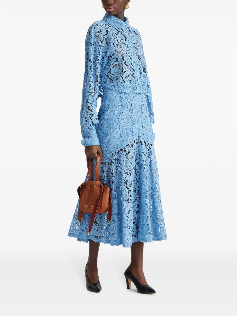 Mermaid Lace Midi Skirt